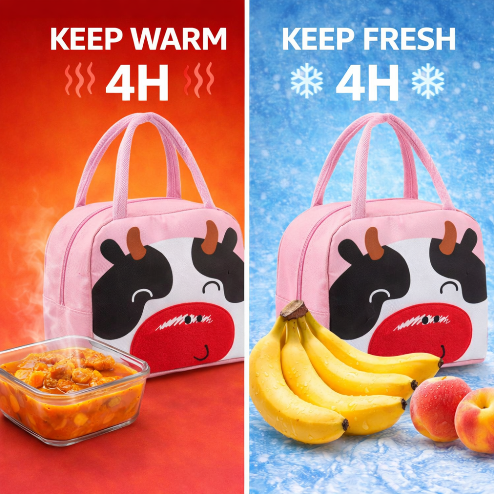 M N Store Insulated Lunch Bag for Men Women Kids – Portable Thermal Lunch Tote with Zipper Closure, Leakproof Food Carrier for Office School Picnic Travel, Large Capacity Lunch Box Bag