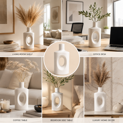 Modern Arch Hollow Vase – Beige