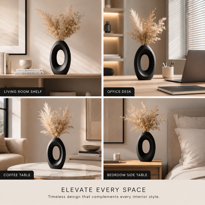 Modern Hollow Oval Vase