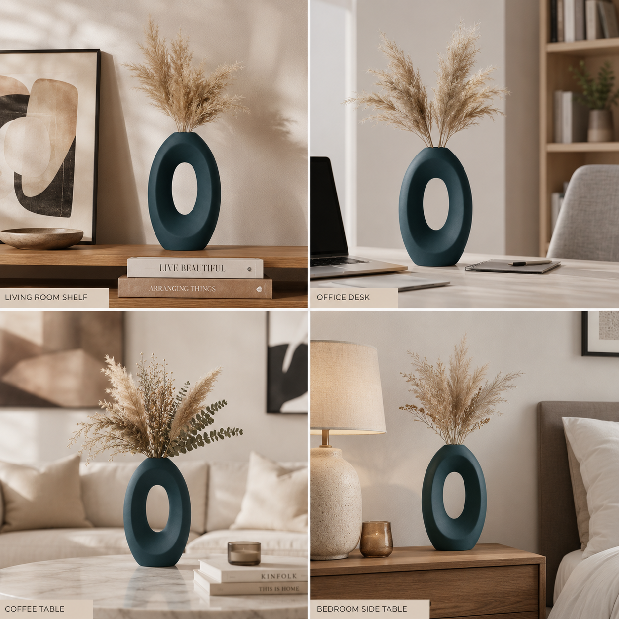 Modern Hollow Oval Vase