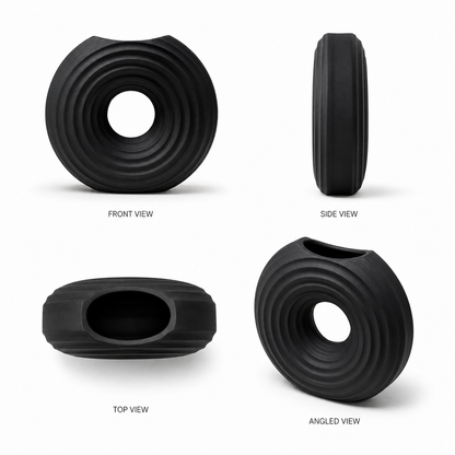 Modern Ripple Donut Vase