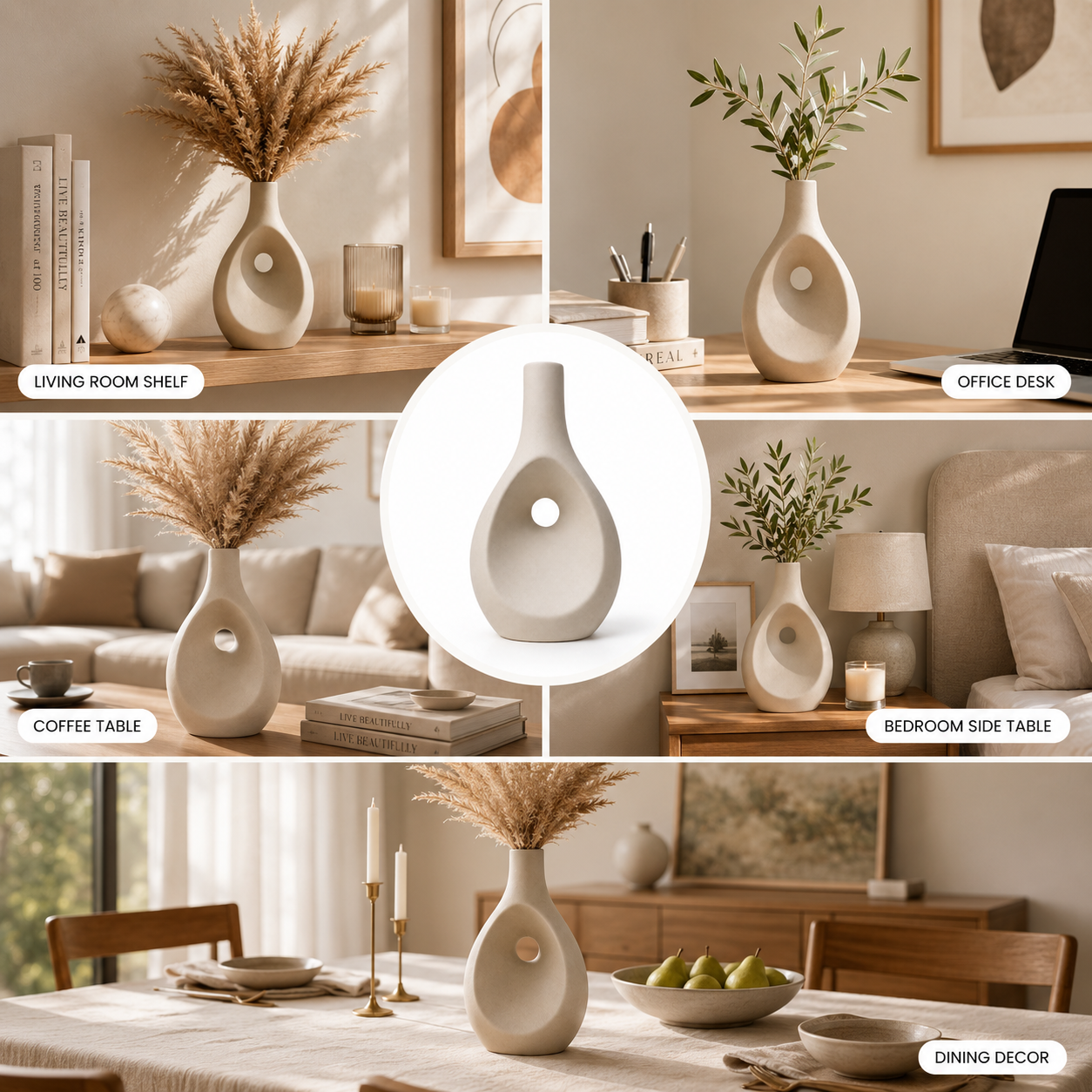Modern Teardrop Hollow Vase