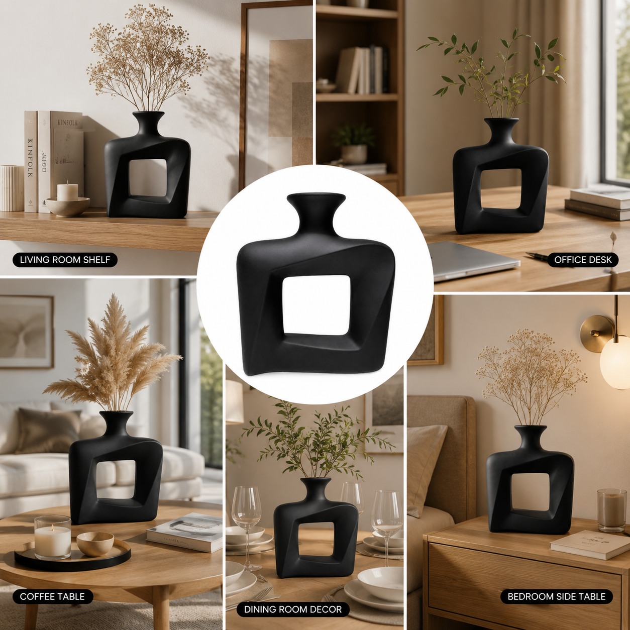 Modern Twist Hollow Vase