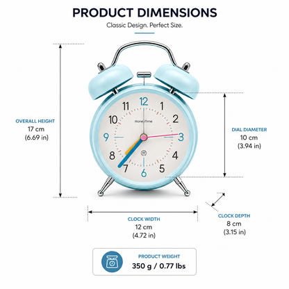 Table Bell Clock