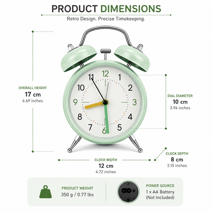 Table Bell Clock
