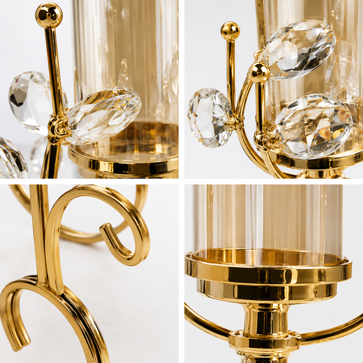 Elegant Triple Arm Candle Holder