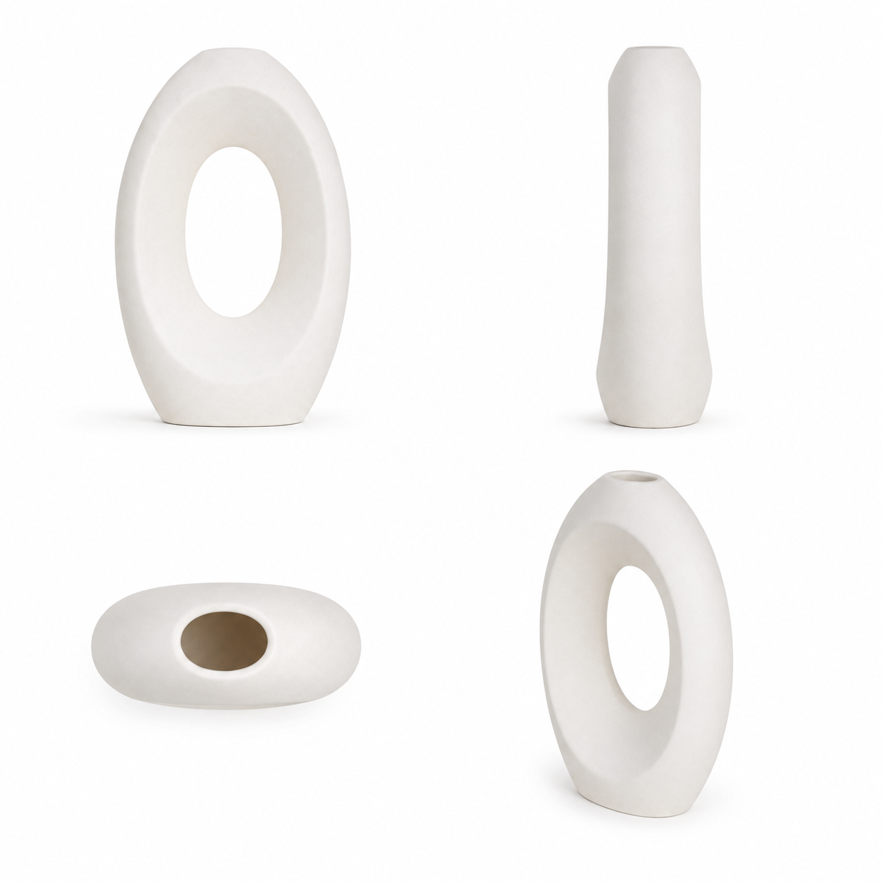 Modern Hollow Oval Vase