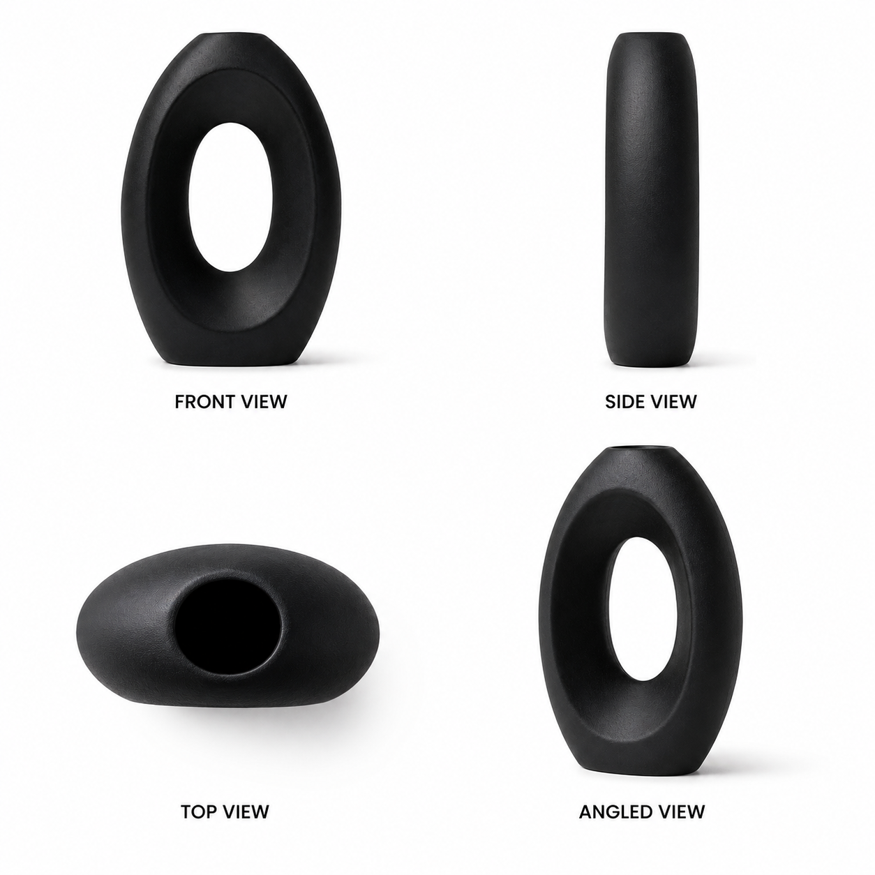 Modern Hollow Oval Vase