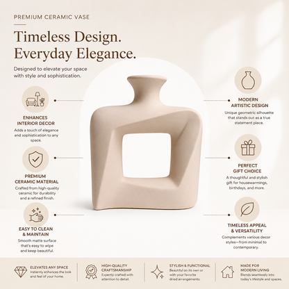 Modern Twist Hollow Vase