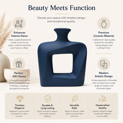 Modern Twist Hollow Vase