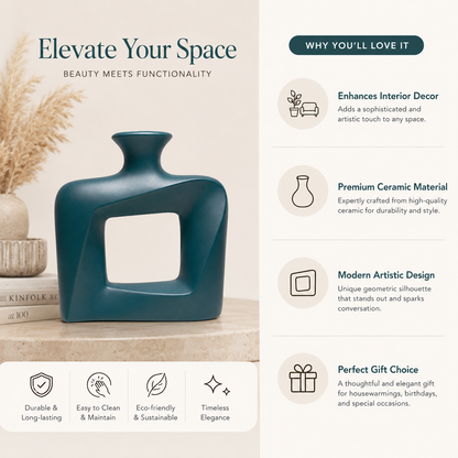 Modern Twist Hollow Vase