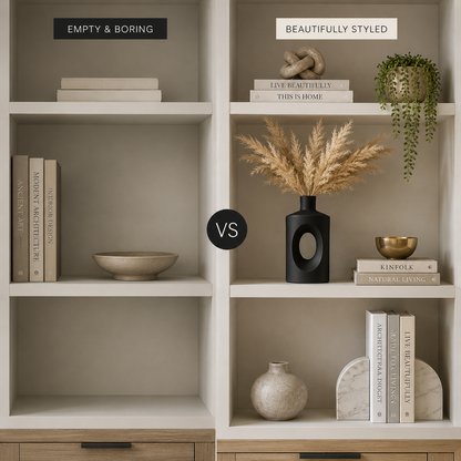 Modern Arch Hollow Vase – Beige