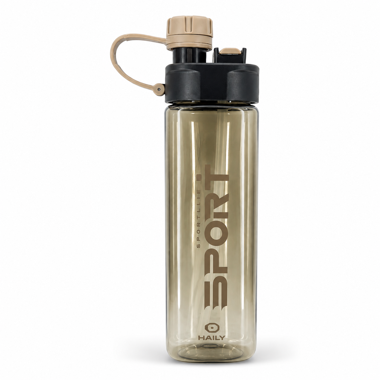 Haily SPORT+ Tritan Sports Water Bottle 1000ml | Leakproof BPA-Free Gym Water Bottle with Carry Loop