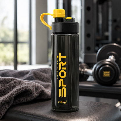 Haily SPORT+ Tritan Sports Water Bottle 1000ml | Leakproof BPA-Free Gym Water Bottle with Carry Loop