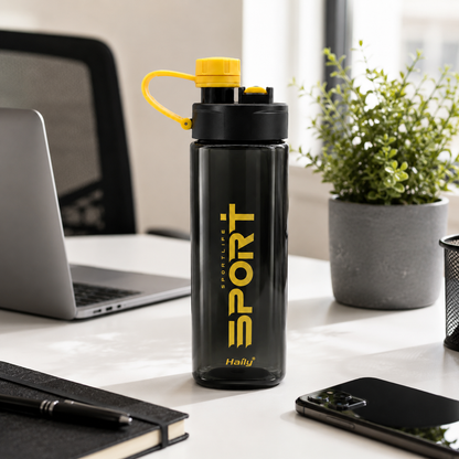 Haily SPORT+ Tritan Sports Water Bottle 1000ml | Leakproof BPA-Free Gym Water Bottle with Carry Loop