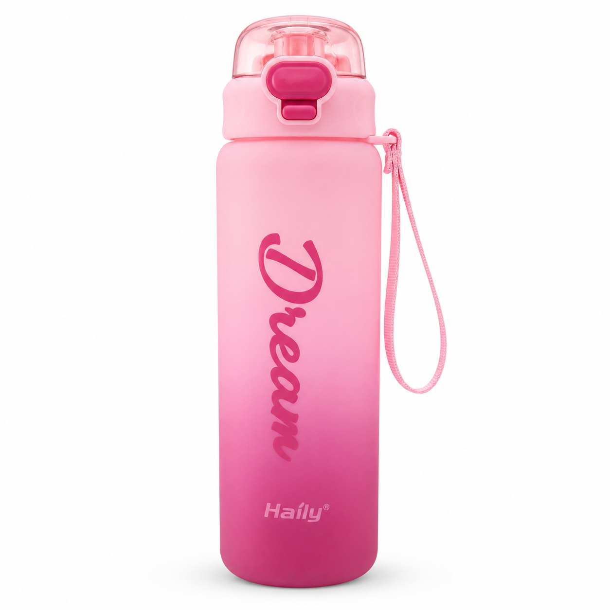 Haily Dream Series Gradient Water Bottle | Leakproof Flip-Top Sports Water Bottle with Carry Strap