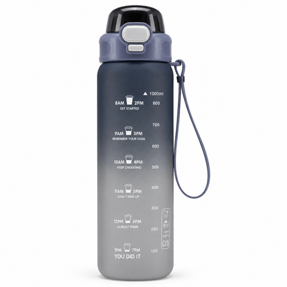 Haily Dream Series Gradient Water Bottle | Leakproof Flip-Top Sports Water Bottle with Carry Strap