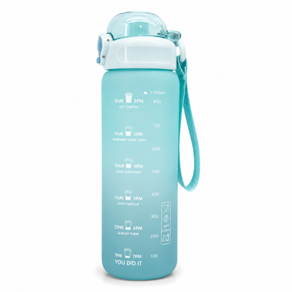 Haily Dream Series Gradient Water Bottle | Leakproof Flip-Top Sports Water Bottle with Carry Strap