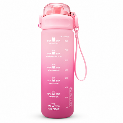 Haily Dream Series Gradient Water Bottle | Leakproof Flip-Top Sports Water Bottle with Carry Strap