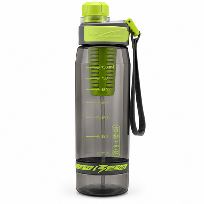 Seiverly Premium Fruit Infuser Water Bottle with Removable Infusion Rod | Leakproof Sports & Fitness Water Bottle with Carry Strap
