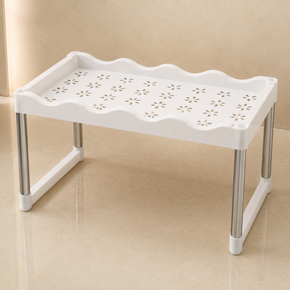 Microwave Oven Storage Rack | Kitchen Countertop Organizer Shelf | Multipurpose Space Saving Stand