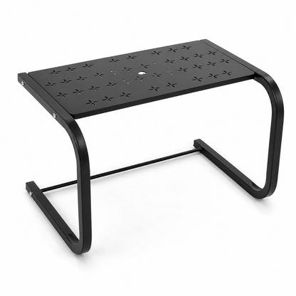 Heavy-Duty Microwave Oven Stand Rack | Kitchen Countertop Storage Organizer Shelf | Black Metal Multipurpose Stand