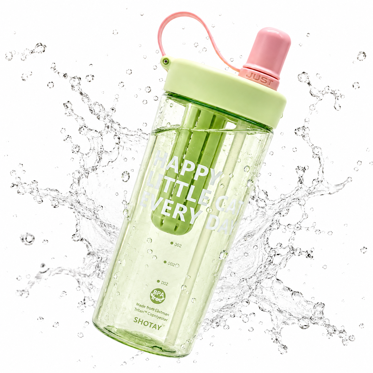 Premium BPA-Free Tritan Fruit Infuser Water Bottle with Removable Infuser, Leakproof Lid, Integrated Straw & Carry Loop | Reusable Sports Water Bottle for Gym, Office, School & Travel (800ml)