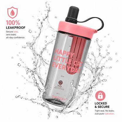 Premium BPA-Free Tritan Fruit Infuser Water Bottle with Removable Infuser, Leakproof Lid, Integrated Straw & Carry Loop | Reusable Sports Water Bottle for Gym, Office, School & Travel (800ml)