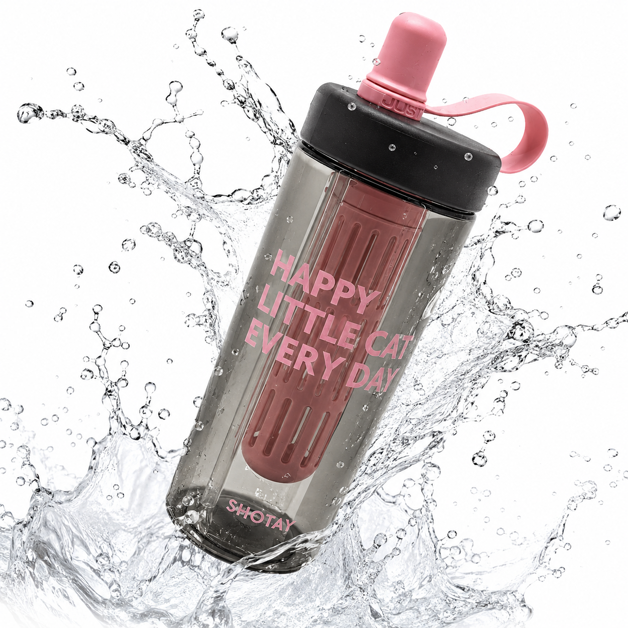 Premium BPA-Free Tritan Fruit Infuser Water Bottle with Removable Infuser, Leakproof Lid, Integrated Straw & Carry Loop | Reusable Sports Water Bottle for Gym, Office, School & Travel (800ml)