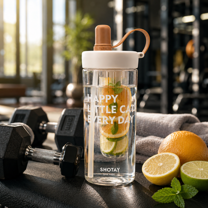 Premium BPA-Free Tritan Fruit Infuser Water Bottle with Removable Infuser, Leakproof Lid, Integrated Straw & Carry Loop | Reusable Sports Water Bottle for Gym, Office, School & Travel (800ml)