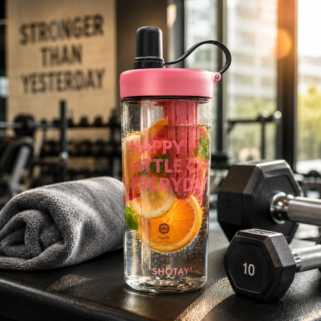 Premium BPA-Free Tritan Fruit Infuser Water Bottle with Removable Infuser, Leakproof Lid, Integrated Straw & Carry Loop | Reusable Sports Water Bottle for Gym, Office, School & Travel (800ml)