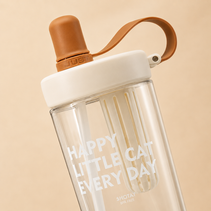 Premium BPA-Free Tritan Fruit Infuser Water Bottle with Removable Infuser, Leakproof Lid, Integrated Straw & Carry Loop | Reusable Sports Water Bottle for Gym, Office, School & Travel (800ml)