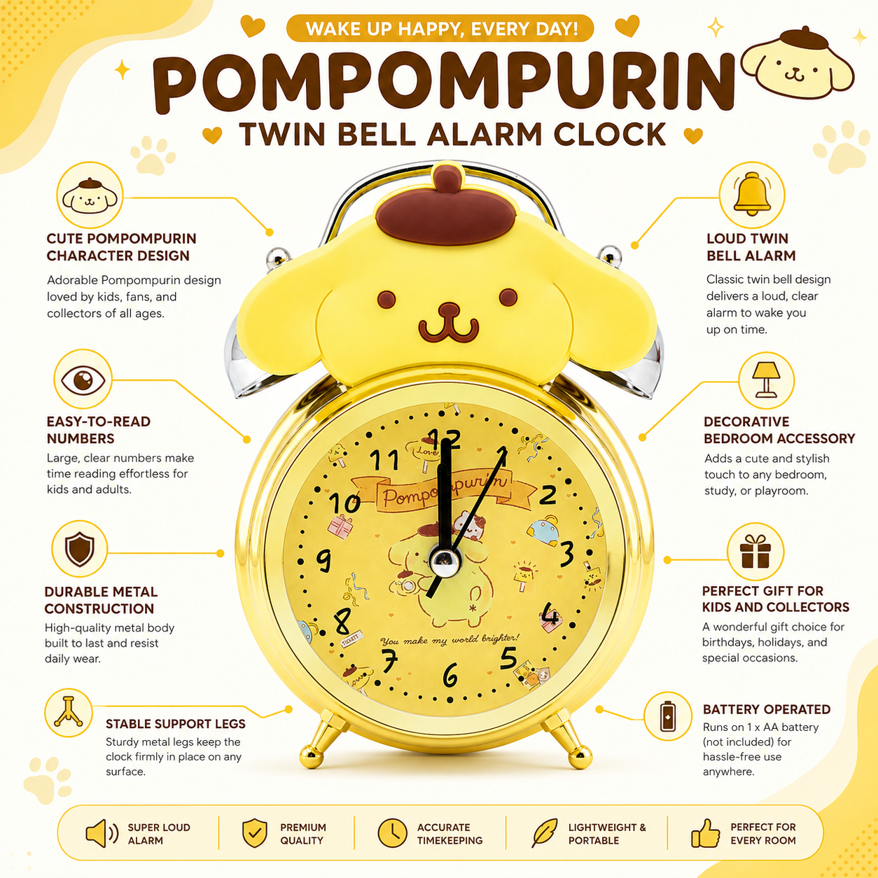 Twin Bell Alarm Clock