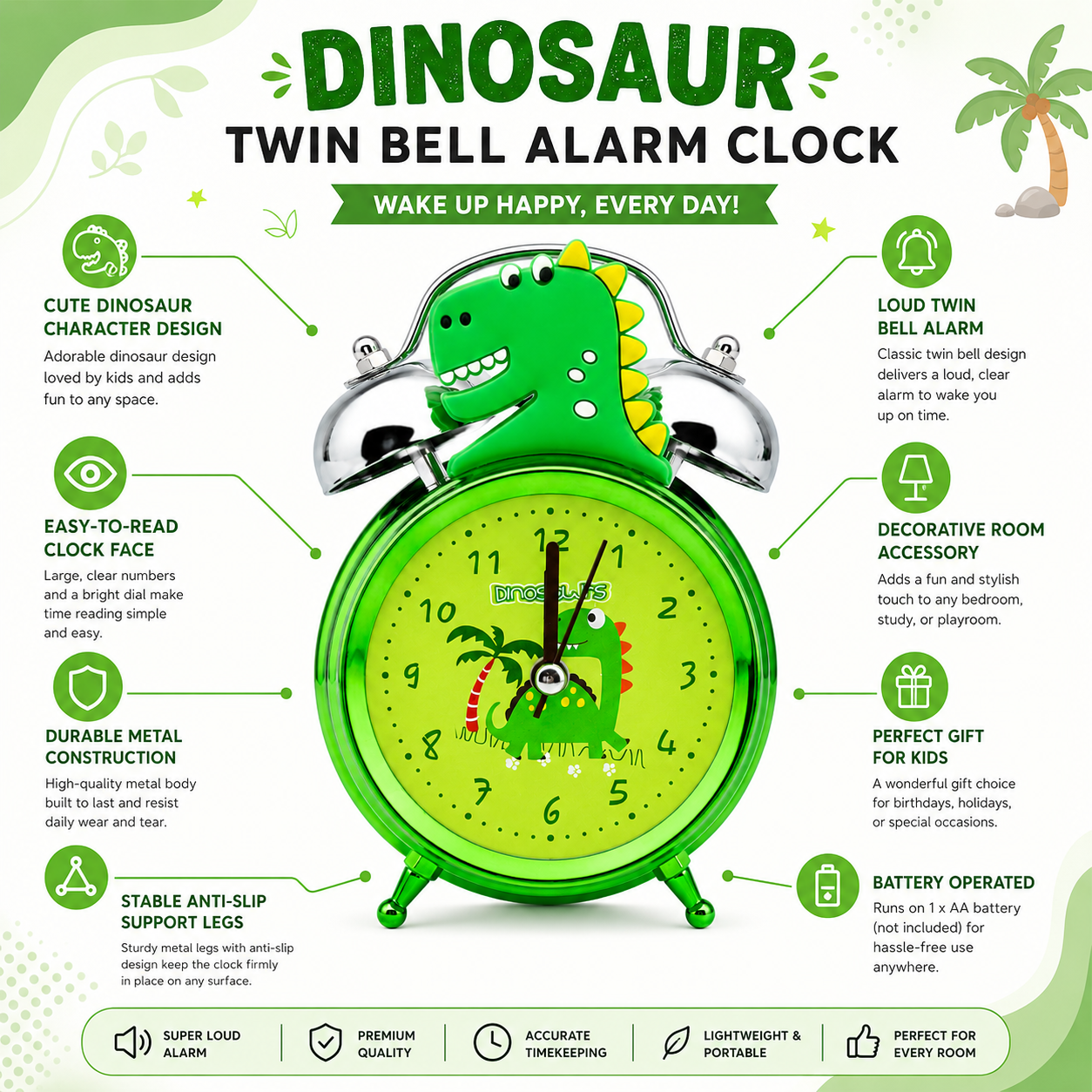 Twin Bell Alarm Clock