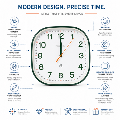 Square Wall Clock