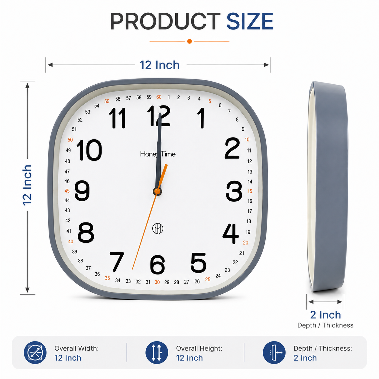 Square Wall Clock