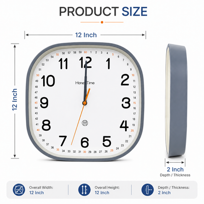 Square Wall Clock