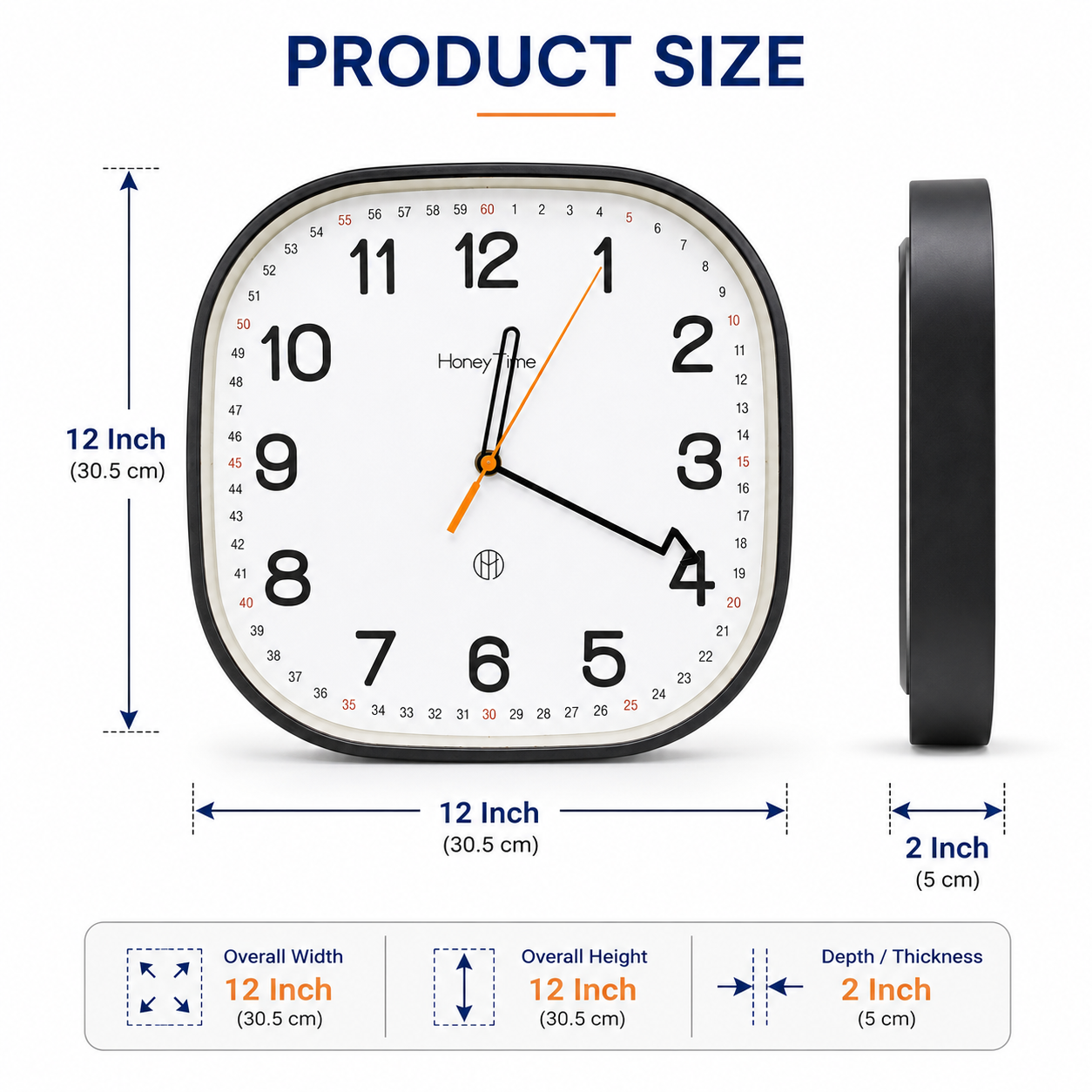 Square Wall Clock
