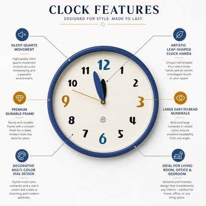 Leaf Artistic Wall Clock