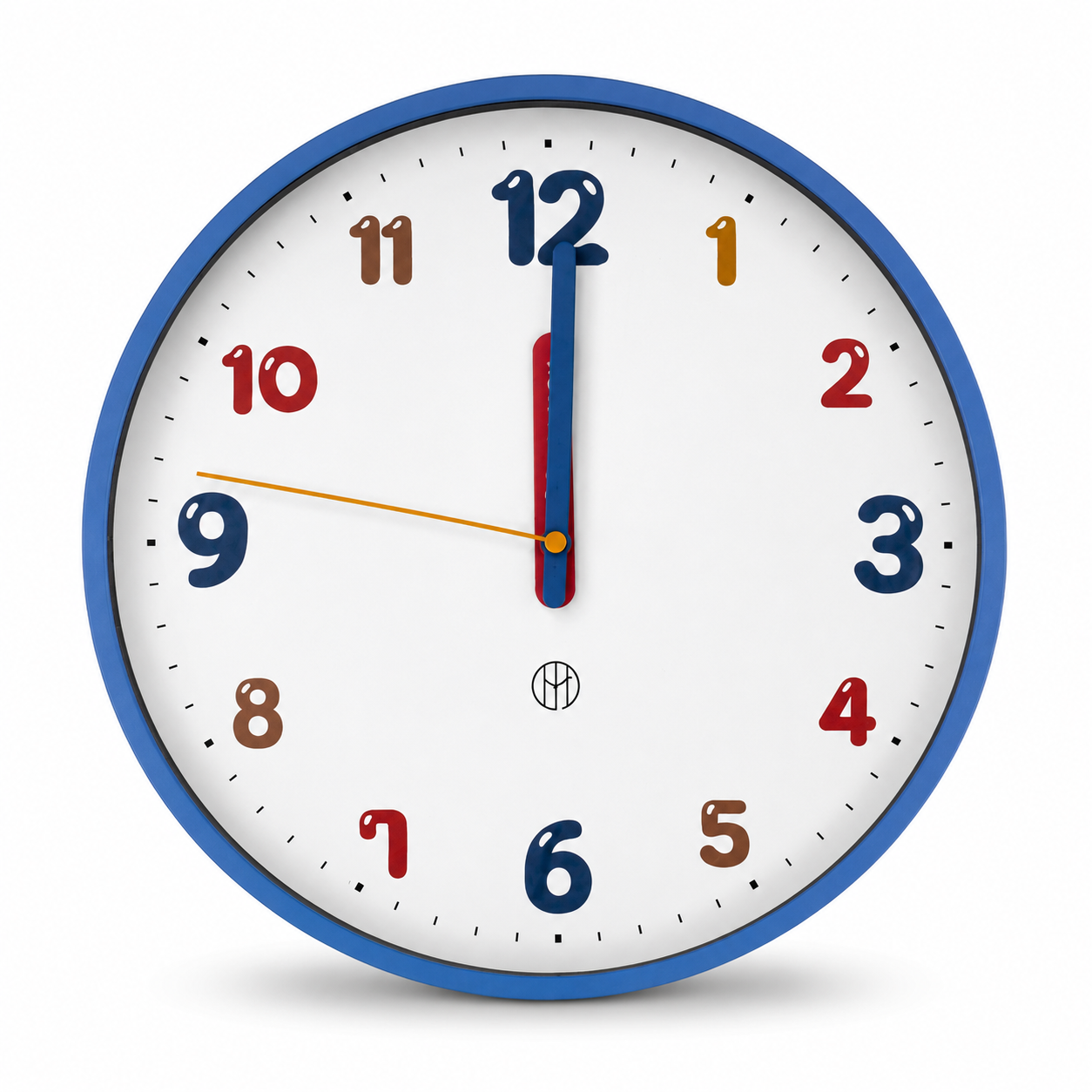 Multicolor Number Wall Clock