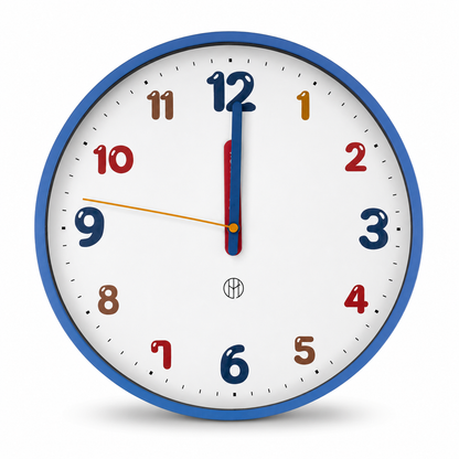 Multicolor Number Wall Clock