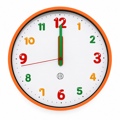 Multicolor Number Wall Clock