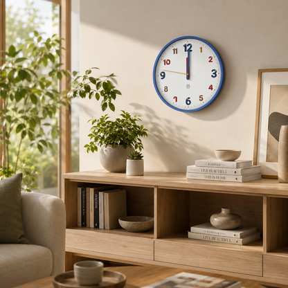 Multicolor Number Wall Clock