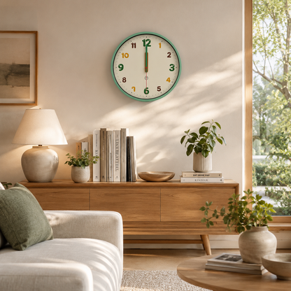Multicolor Number Wall Clock