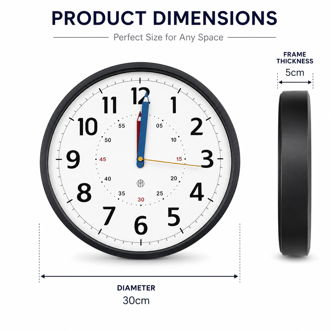 Educational Wall Clock