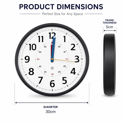 Educational Wall Clock