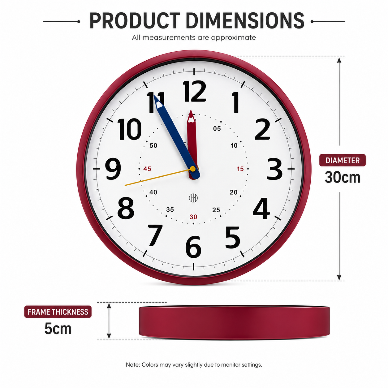 Educational Wall Clock