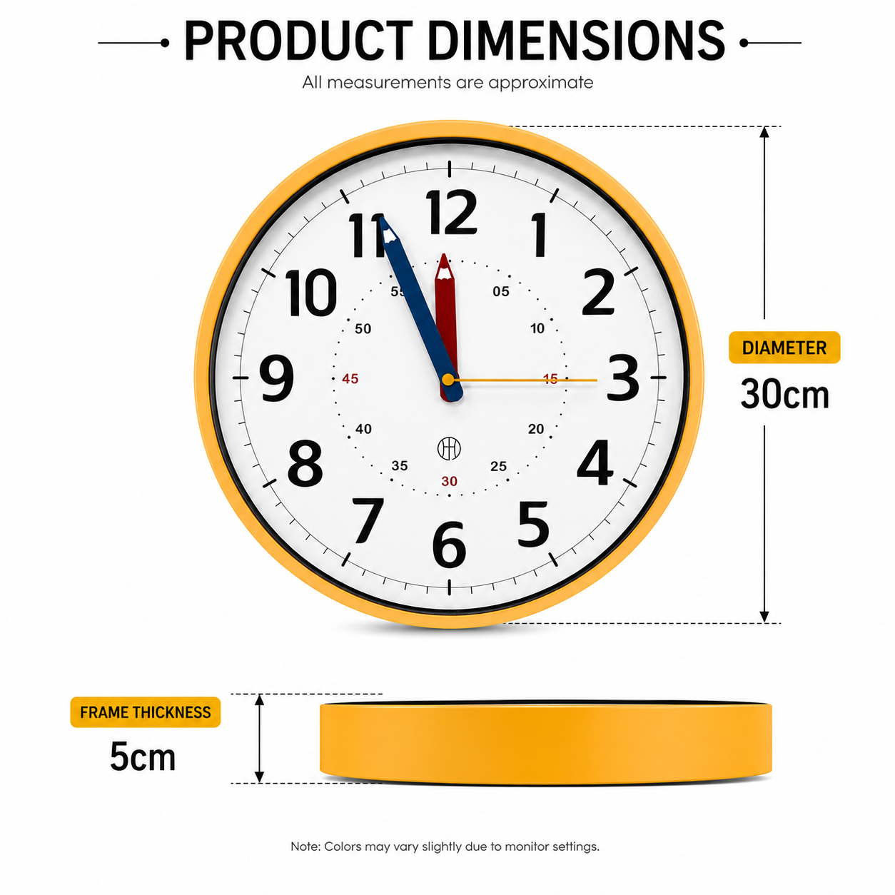 Educational Wall Clock