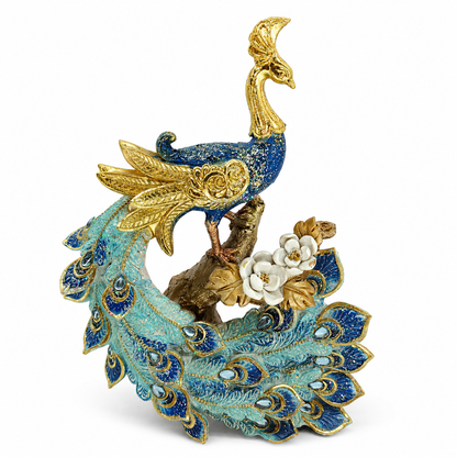Celestial Peacock Grace Sculpture