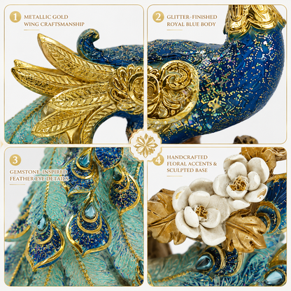 Celestial Peacock Grace Sculpture